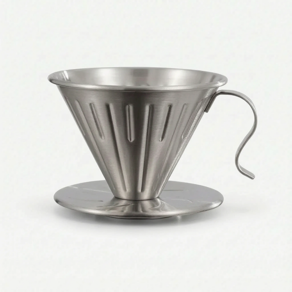 Geribbelde opschenk koffiefilterhouder