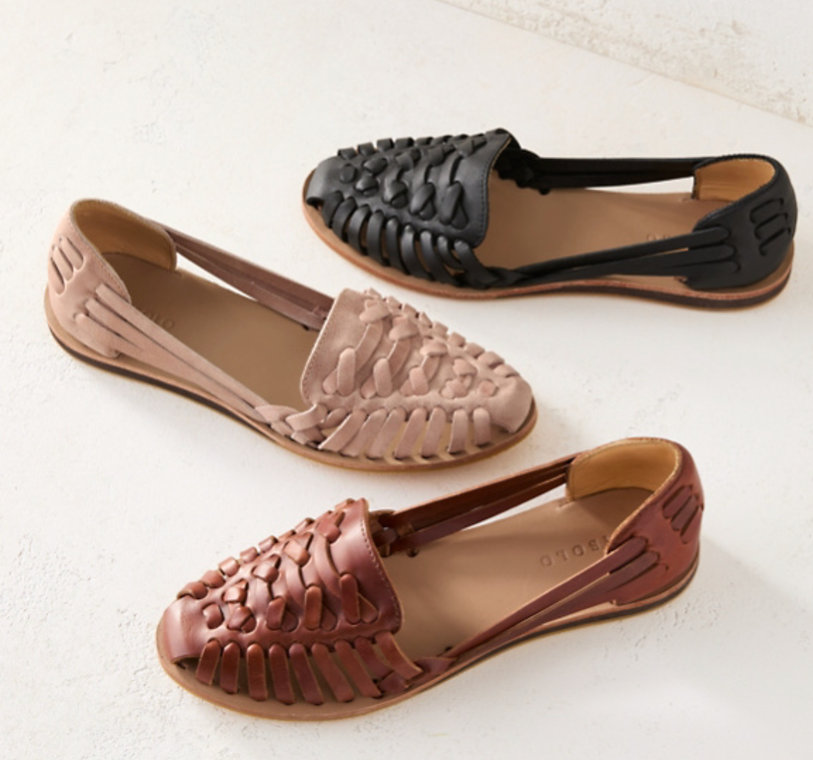 Gevlochten damesloafers