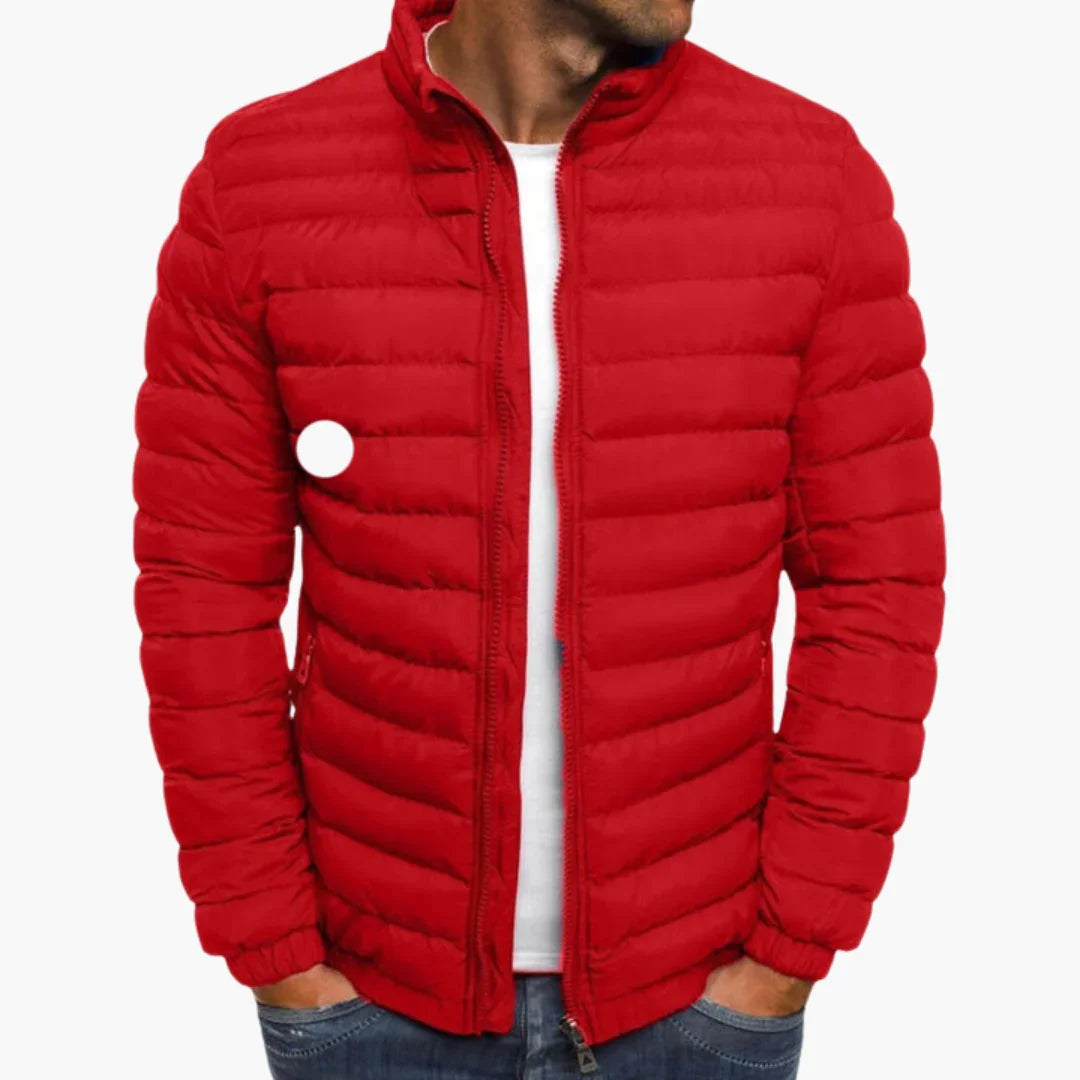 Gevoerd casual gewatteerd jack voor heren