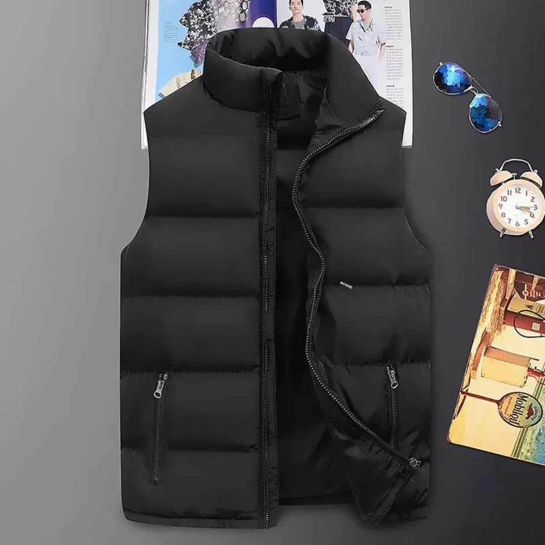 Gevoerde puffer bodywarmer voor heren
