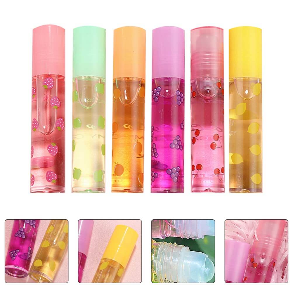 Glanzende lipgloss met spiegel-water-look (6 stuks)