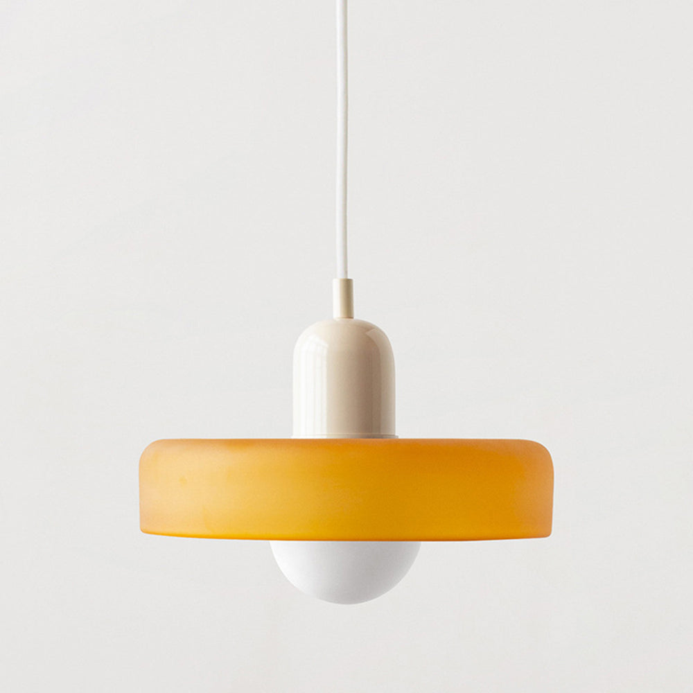 Glazen hanglamp in Bauhaus-design – Artistiek, modern en tijdloos