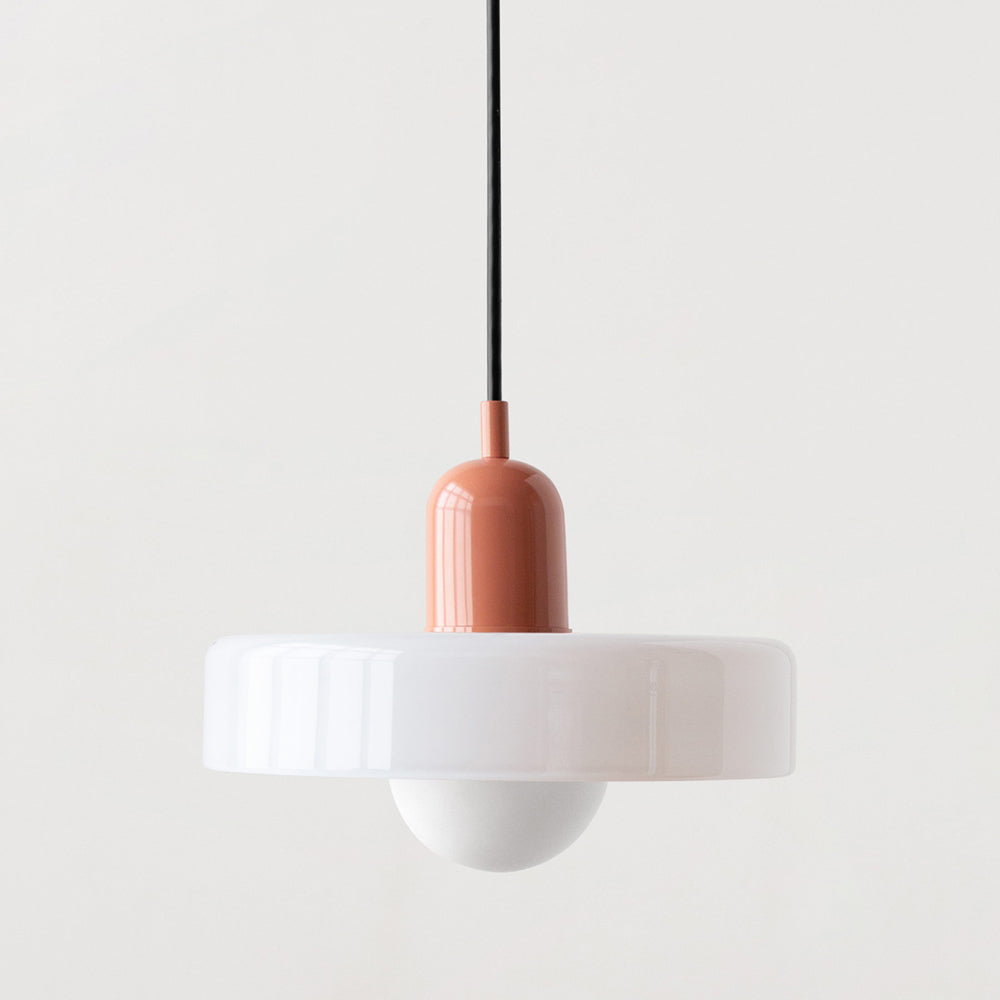 Glazen hanglamp in Bauhaus-design – Artistiek, modern en tijdloos