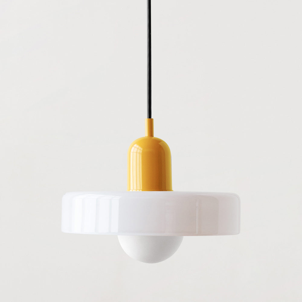Glazen hanglamp in Bauhaus-design – Artistiek, modern en tijdloos