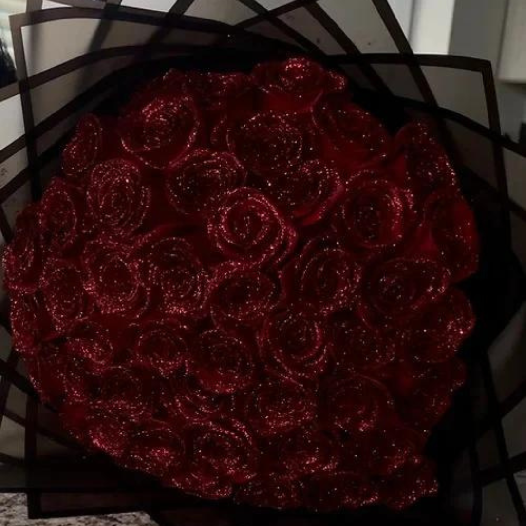 Glinsterende Rozenkoppen - Eeuwige Bloemen - Luxe Decoratie