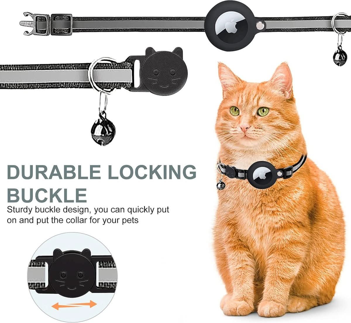 GPS-kattenband met reflecterend design