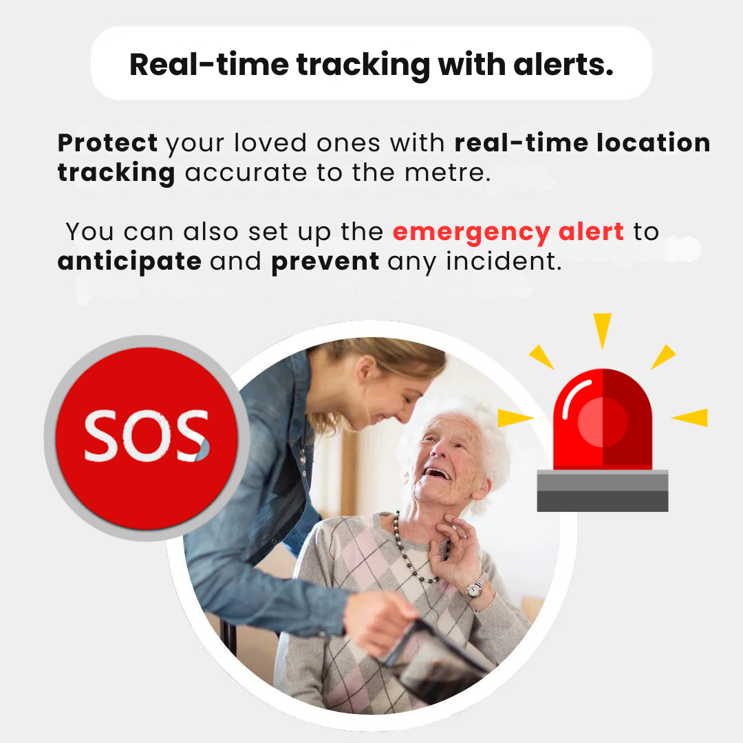 GPS Tracker voor Senioren | Realtime Tracking, Waterdicht & Zonder Abonnementskosten voor Gemoedsrust