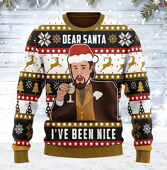 Grappige Meme-Kersttrui voor Heren – Feestelijk & Comfortabel