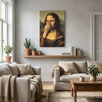 Grappige Mona Lisa-wanddecoratie