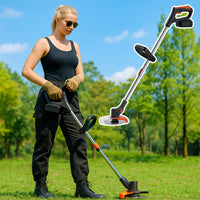 Grastrimmer & Onkruidverwijderaar 180W met Telescopische Steel & Accu
