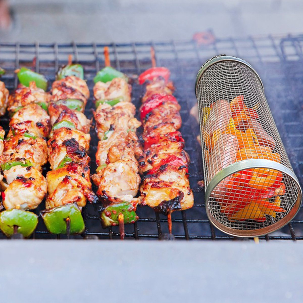 Grillmand – geen doorvallen van eten meer door het rooster