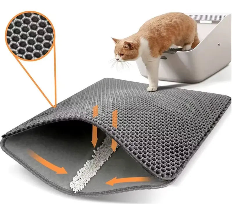Grote antislip kattenbakmat