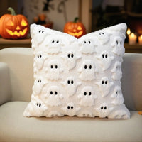 Halloween pluche kussenhoes met griezelige spoken
