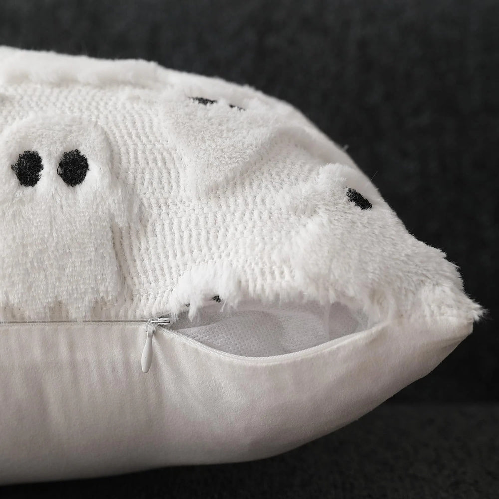 Halloween pluche kussenhoes met griezelige spoken