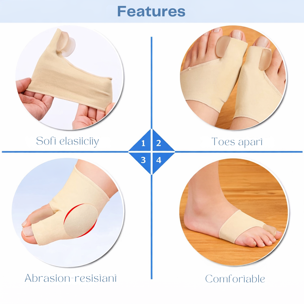 Hallux valgus - Tenencorrector - Drukverlichting tijdens het lopen