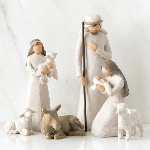 Handgemaakte kerststalset - 20-delige kerstcollectie