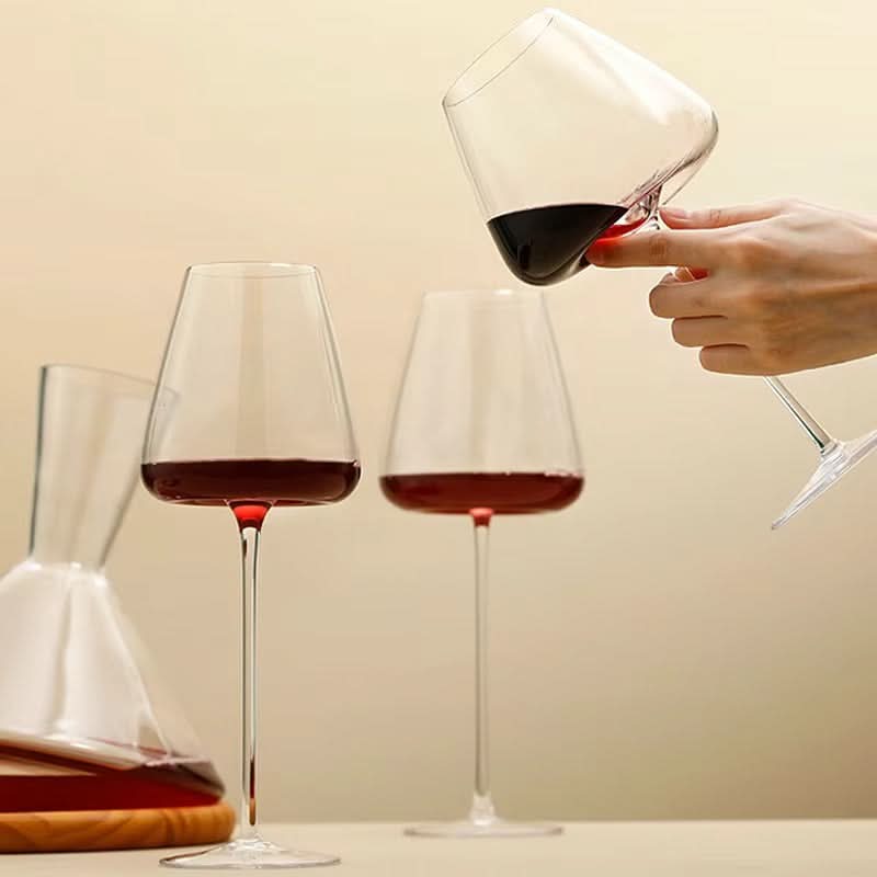 Handgemaakte kristallen wijn- en champagneglazenset – 2, 4 of 6 stuks, 4 maten