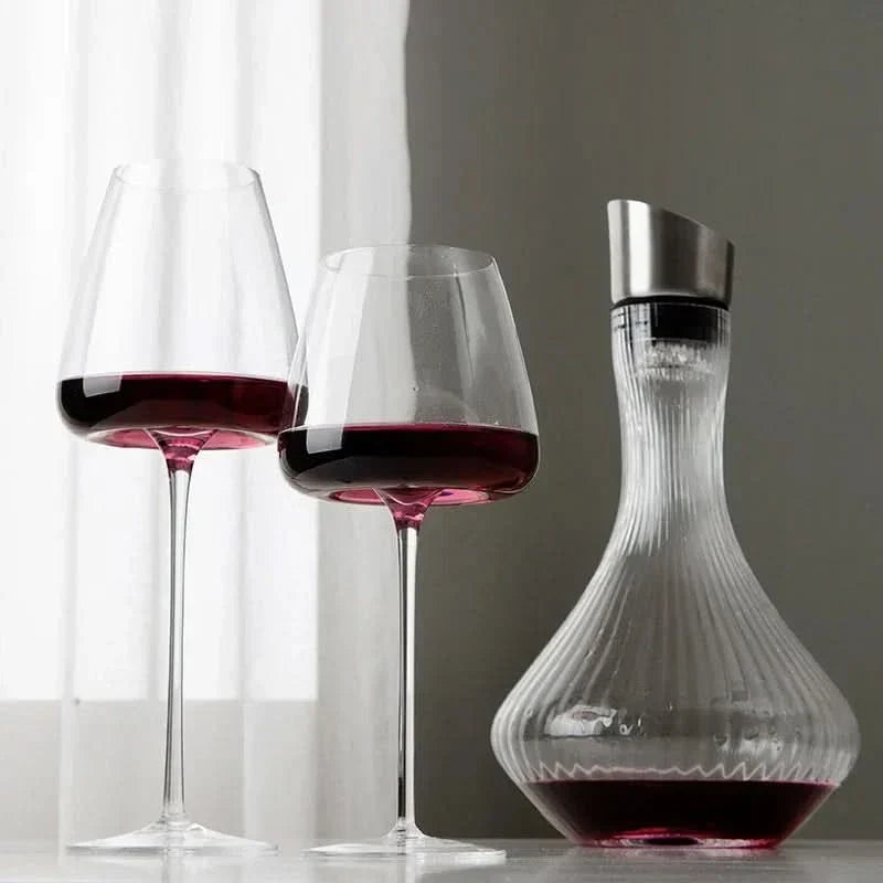 Handgemaakte kristallen wijn- en champagneglazenset – 2, 4 of 6 stuks, 4 maten