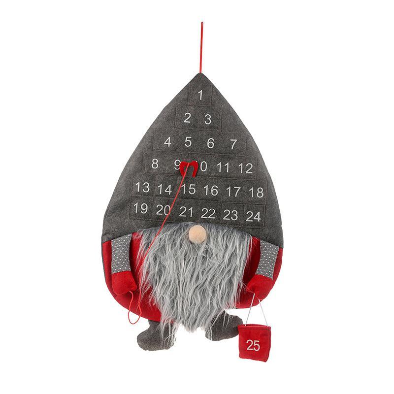 Hangende kerstman adventskalender - Aftellen naar Kerstmis