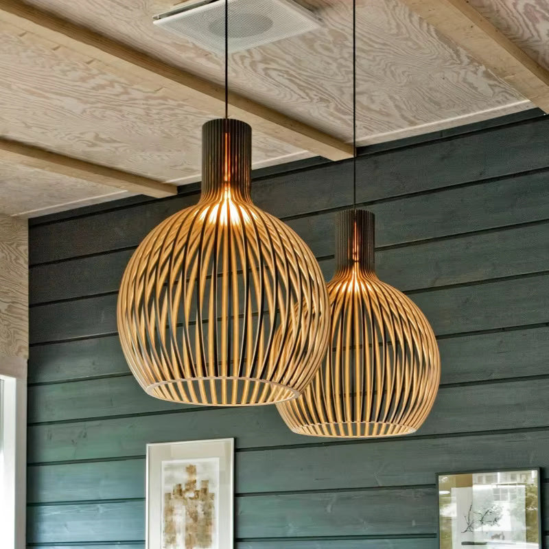 Hanglamp – Organisch Houten Design voor Warme Interieurs