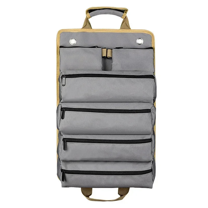 Heavy-duty oprolbare gereedschapstas organizer