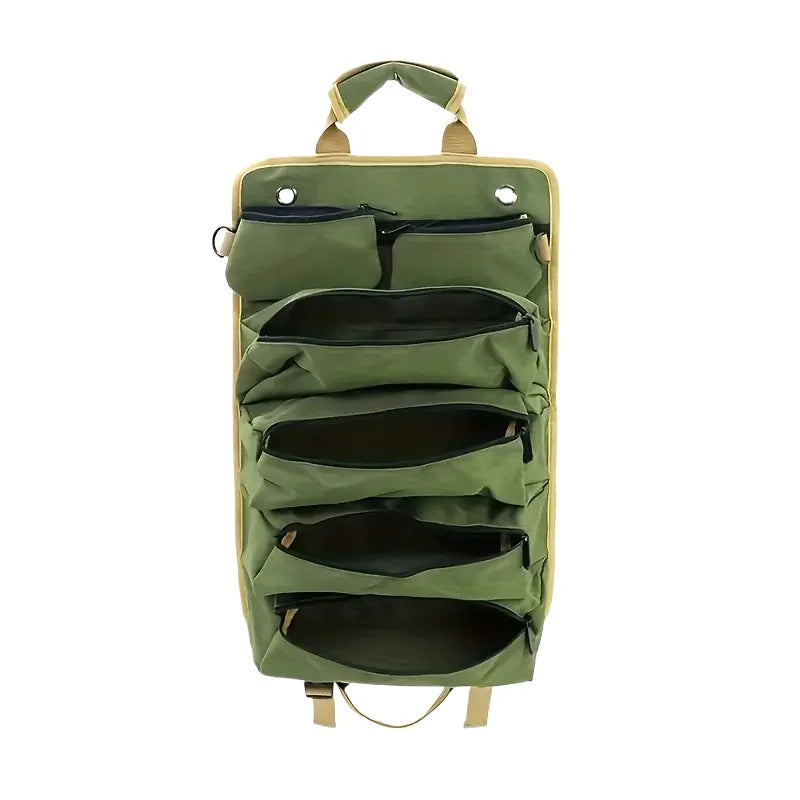 Heavy-duty oprolbare gereedschapstas organizer