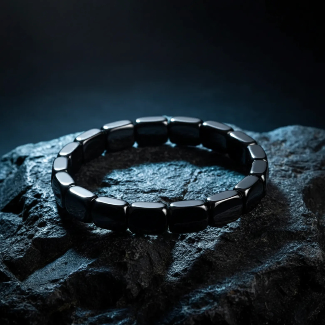 Hematiet armband voor heren – Elegant, sterk & stijlvolle energie