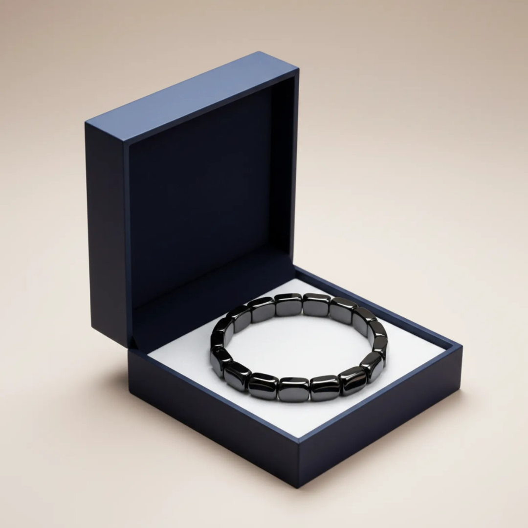 Hematiet armband voor heren – Elegant, sterk & stijlvolle energie