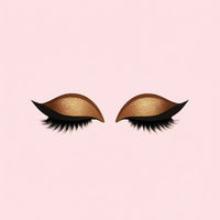 Herbruikbare 3-in-1 stickers met kunstwimpers, oogschaduw en eyeliner