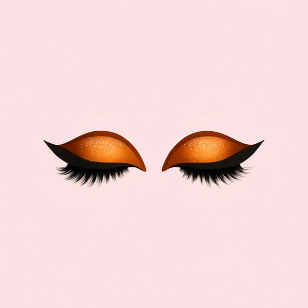 Herbruikbare 3-in-1 stickers met kunstwimpers, oogschaduw en eyeliner