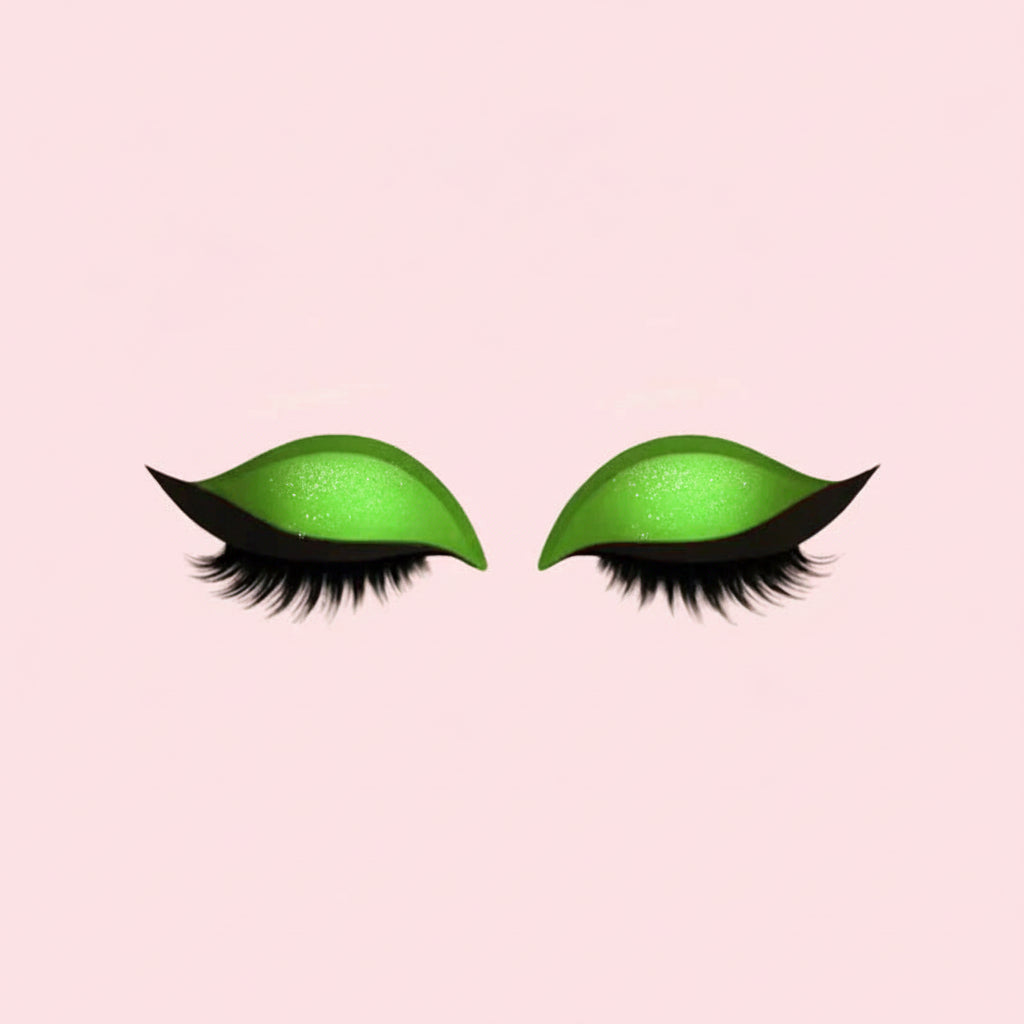 Herbruikbare 3-in-1 stickers met kunstwimpers, oogschaduw en eyeliner