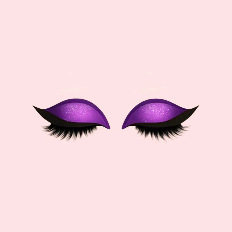 Herbruikbare 3-in-1 stickers met kunstwimpers, oogschaduw en eyeliner