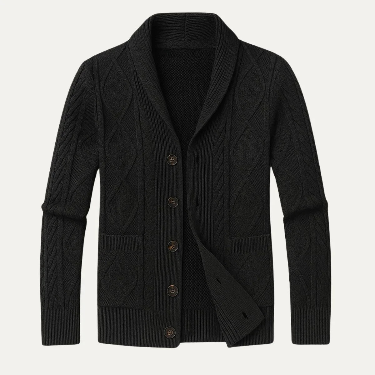 Heren cardigan in losse pasvorm