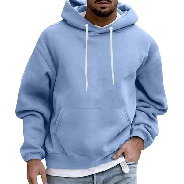 Heren hoodie met kangoeroezak