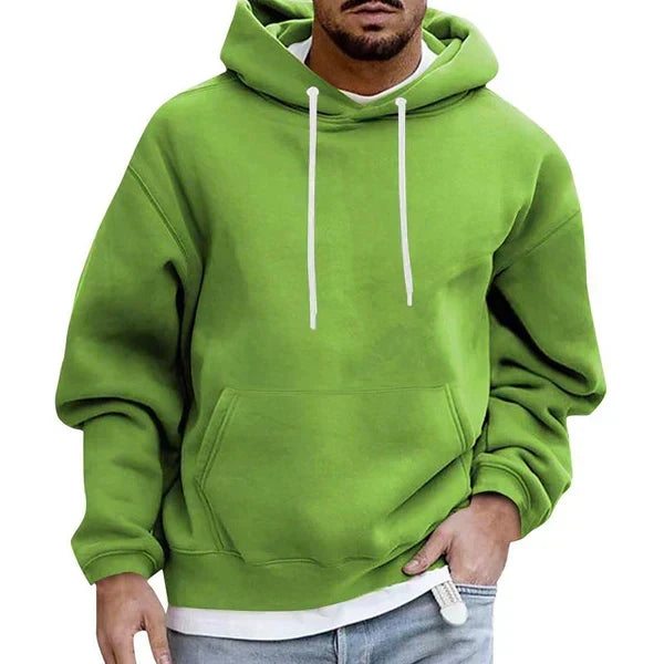 Heren hoodie met kangoeroezak