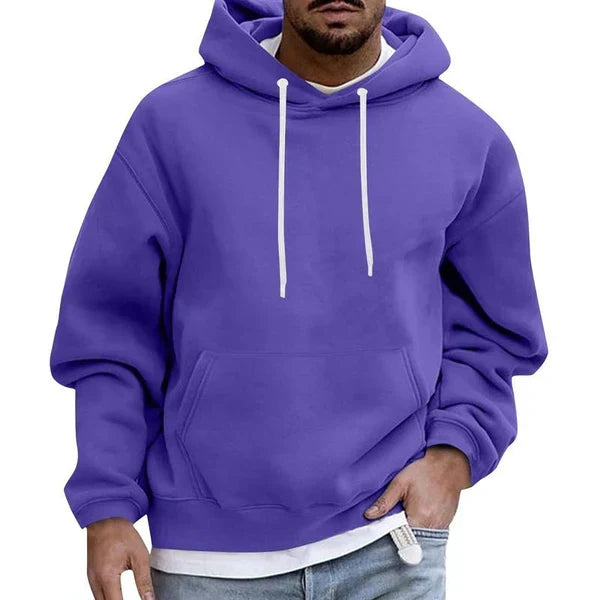 Heren hoodie met kangoeroezak