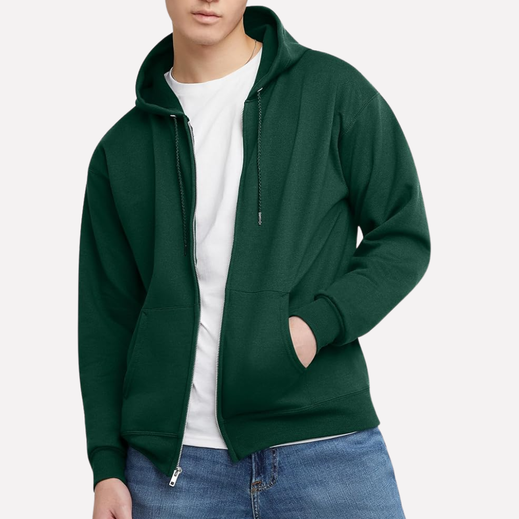 Heren hoodie met ritssluiting