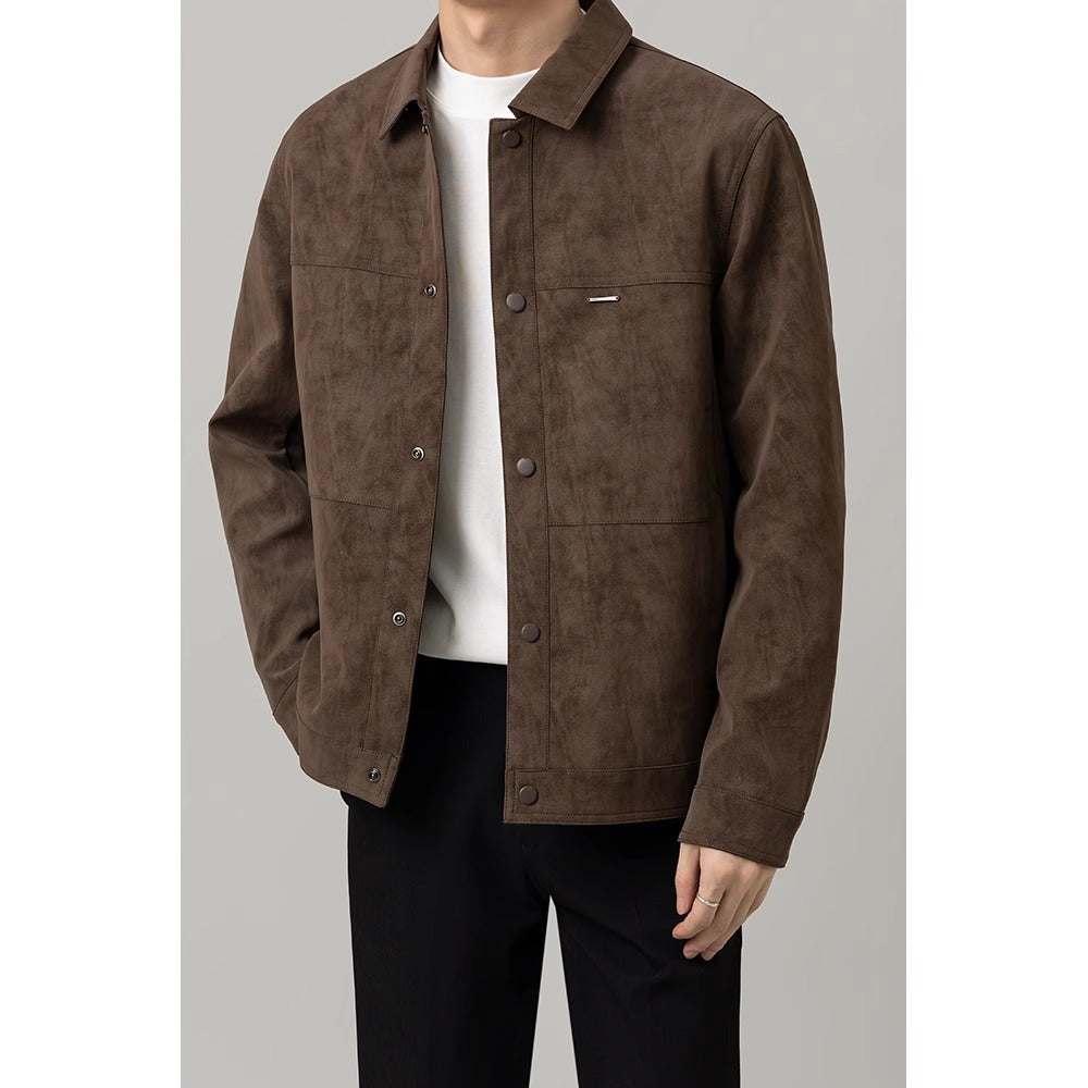 Heren overshirt met knopen