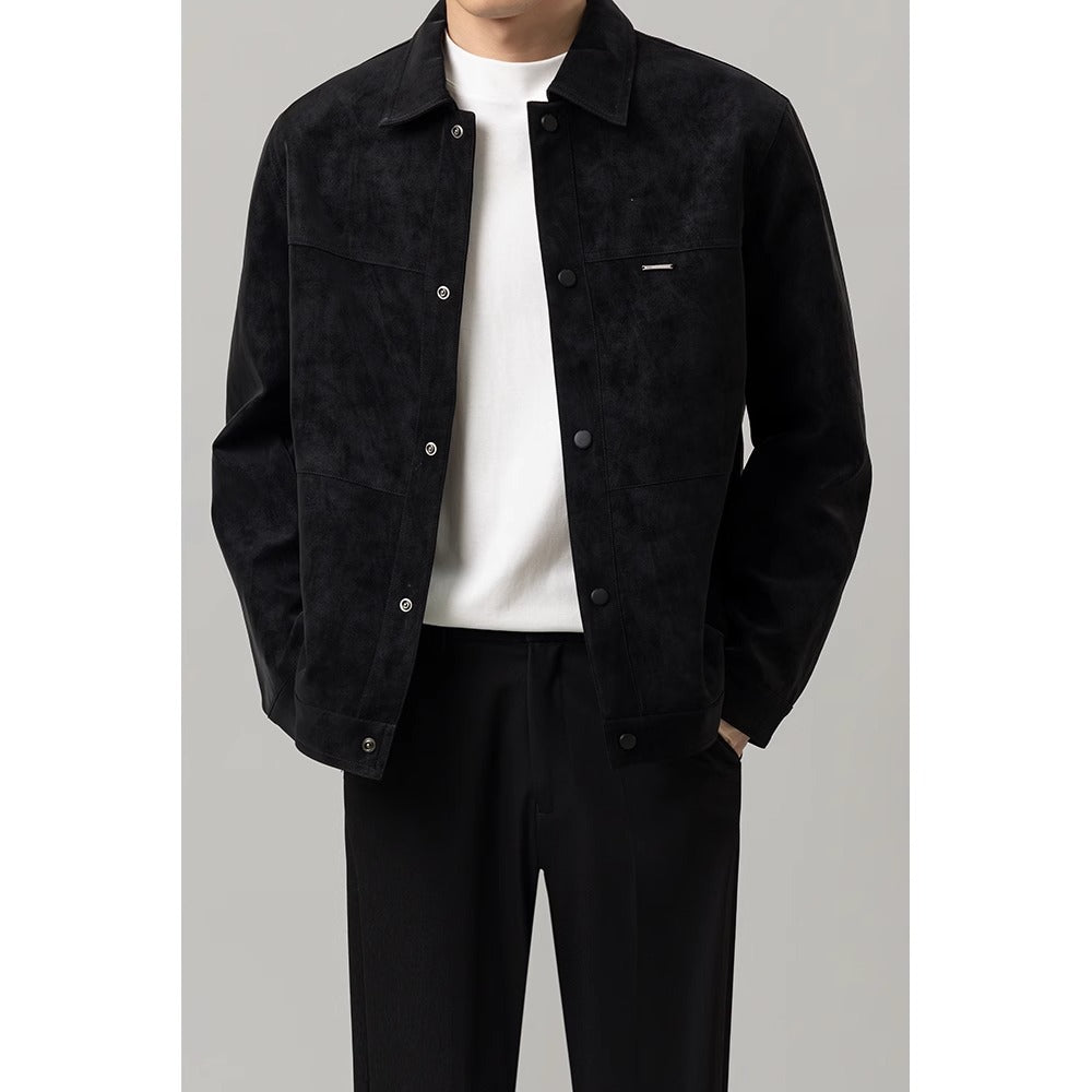 Heren overshirt met knopen