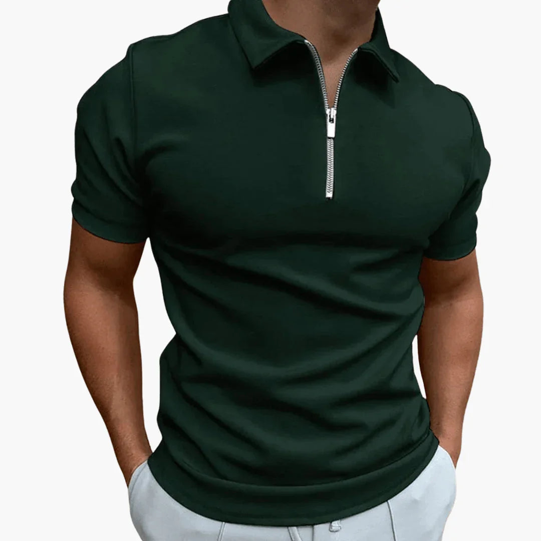 Heren Poloshirt met Ritssluiting - Comfortabel & Stijlvol