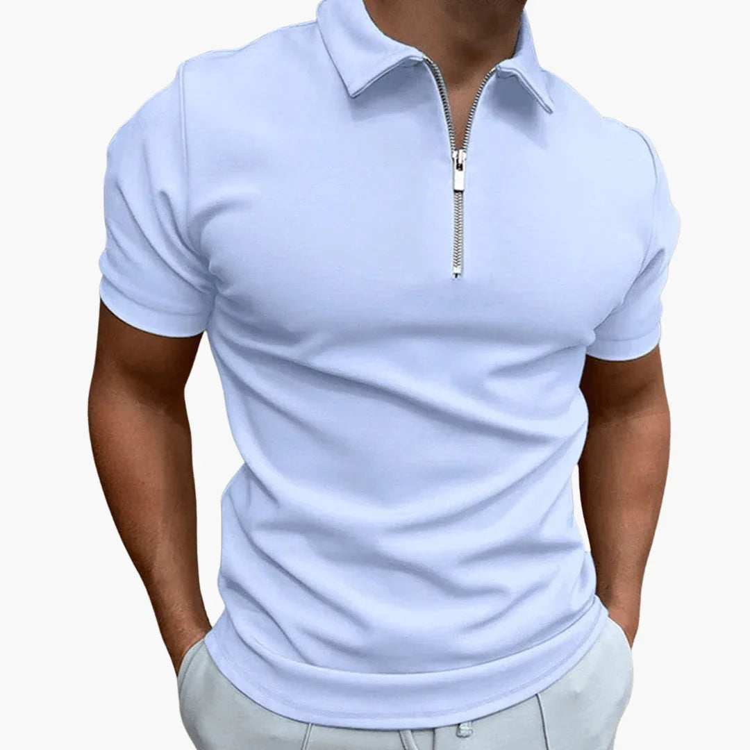 Heren Poloshirt met Ritssluiting - Comfortabel & Stijlvol