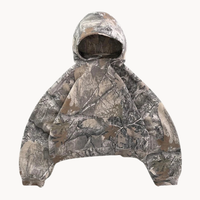 Herenhoodie in camouflagestijl