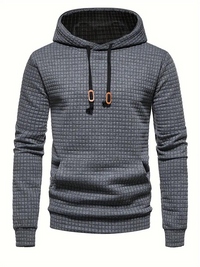 Herenhoodie met textuur