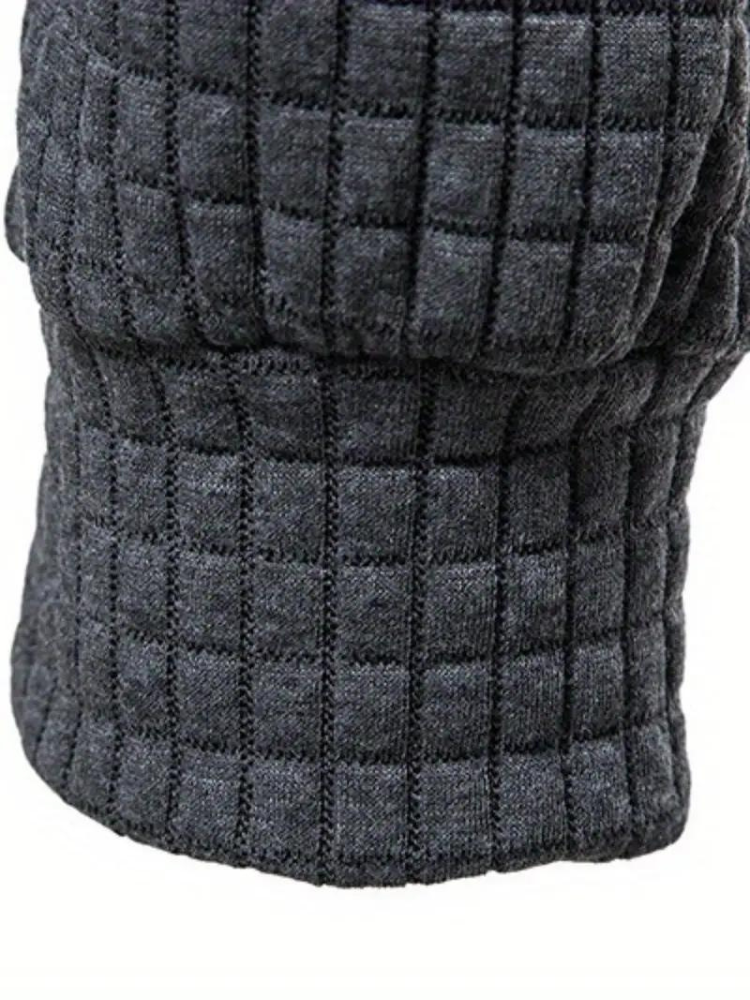 Herenhoodie met textuur