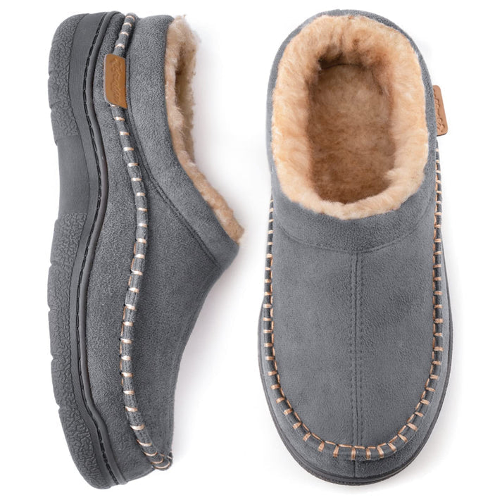 Herenpantoffels in een comfortabel design van zacht materiaal