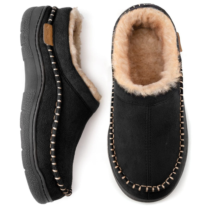 Herenpantoffels in een comfortabel design van zacht materiaal