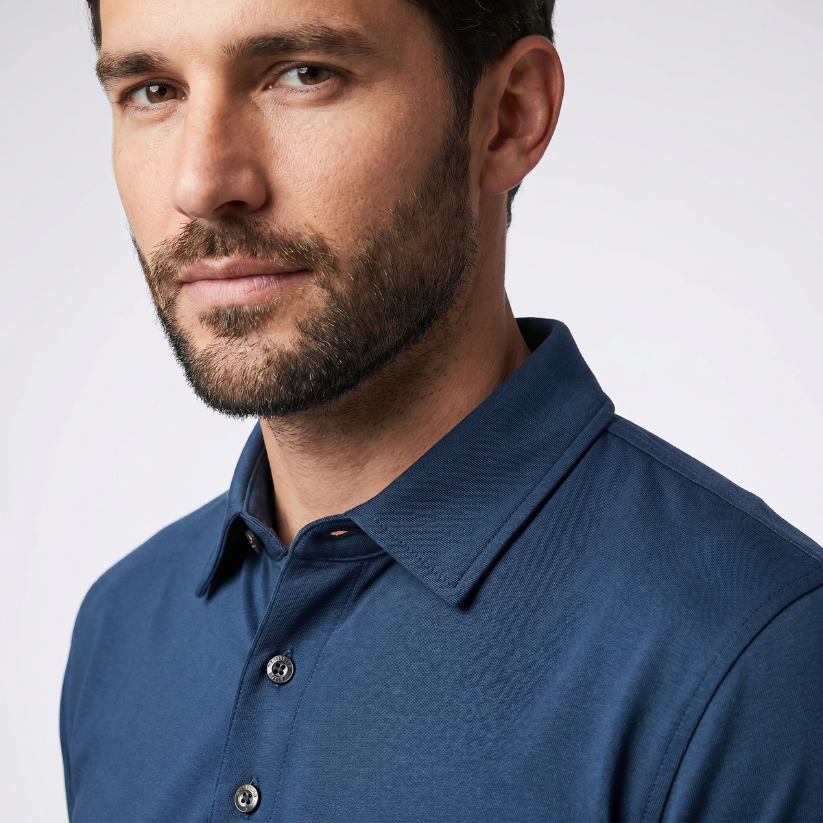 Herenpoloshirt van polyester en elastaan | Vochtafvoerend UPF 50 | Natuurlijke stretch