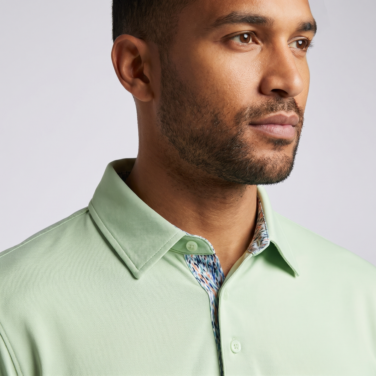 Herenpoloshirt van polyester en elastaan | Vochtafvoerend UPF 50 | Natuurlijke stretch