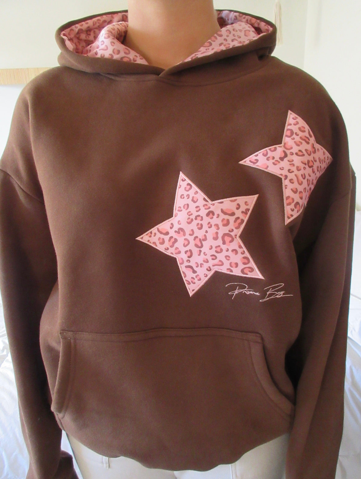 Hoodie met luipaardster