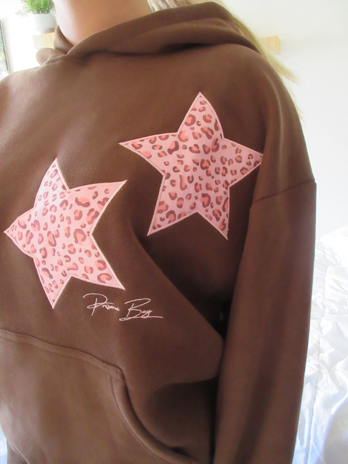 Hoodie met luipaardster
